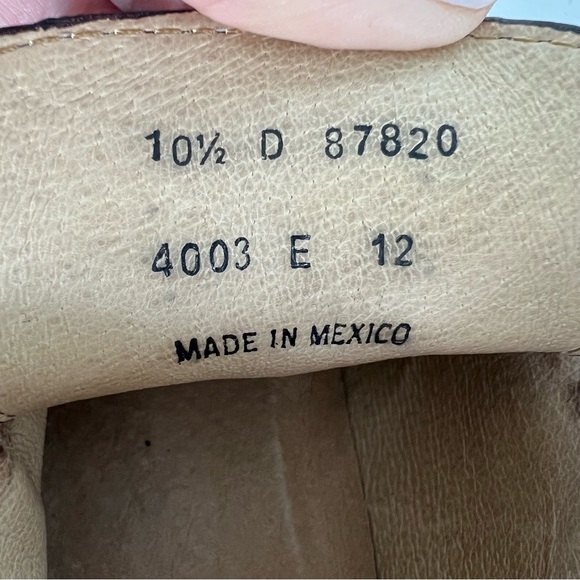 ♦️SOLD♦️FRYE Dark Brown Leather Braided Back Lace Up Chukka Ankle Boots Sz - Picture 11 of 16